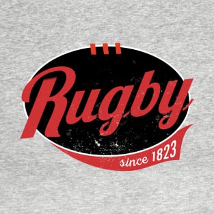 Cool rugby logo distressed T-Shirt